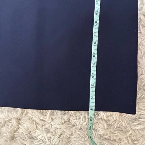 Diane Von Furstenberg Navy Blue Ruched Cap Sleeve Cocktail Dress - Picture 15 of 16